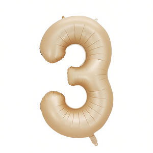 Globo de Fiesta con Número Caramelo N3 de 100 cm, Bolsa de 12 Unidades - Product Image 2