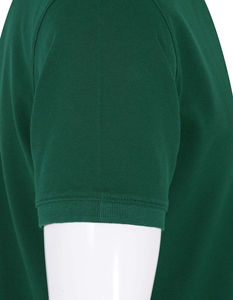 เสื้อกีฬาแขนสั้นสำหรับผู้ชาย, เสื้อถักผ้าฝ้ายออร์แกนิกระบายอากาศได้น้ำหนักเบาสีพื้นเสื้อตีกอล์ฟแนวสตรีท - Product Image 4