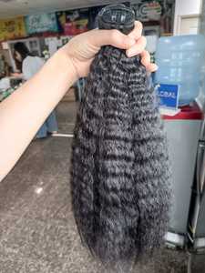 วิกผมตรงหยักศกสีธรรมชาตินุ่มเงางามผมต่อ - Product Image 5