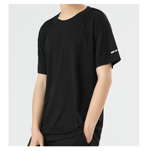 Maglietta da uomo all'ingrosso in cotone 100% oversize Anti-sudore estivo Activewear con Logo personalizzato leggero e confortevole - Product Image 6