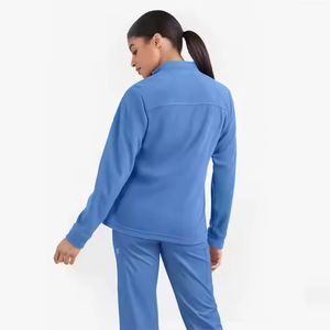 Blouse médicale unisexe avancée, légère, en tissu extensible doux, fermeture éclair intégrale, poche pratique, séchage rapide, respirante - Product Image 5