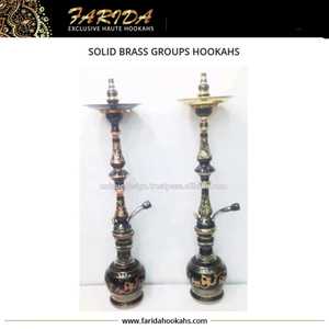 Set de Narguile Mini de Lujo Farida con Base de Vidrio, Tipo Recto de 80-90 cm, Acabado Lacado, Material de Latón de Alta Eficiencia - Product Image 4