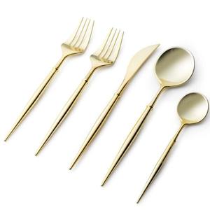 Juego de 4 cubiertos de acero inoxidable Ideal para cocina, mesa, café, hogar, cubiertos con acabado recubierto de Color azul, mango largo, precios más nuevos - Product Image 2