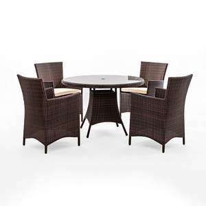 Ensemble de café en rotin synthétique PRCF-144 fabriqué au Vietnam - Product Image 1