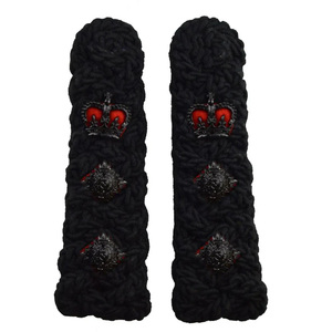 Épaulettes tressées à motif personnalisé Épaulettes faites à la main Épaulettes uniformes élégantes pour tenue de cérémonie et robe de défilé - Product Image 4