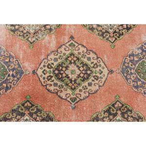 Alfombra de lana turca naranja y verde Vintage, diseño de retales de tejido plano de 3,4x10,5 pies para decoración para sala de estar, respaldo de látex de 4m de ancho - Product Image 5