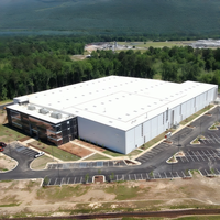 Vente directe usine : Bâtiment d'atelier à structure métallique, abri préfabriqué à ossature métallique économique