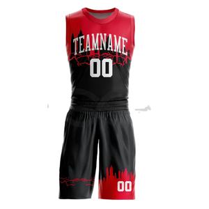 Camisetas de baloncesto Personalizadas Impresión por sublimación completa diseño libre BSCI venta al por mayor ropa deportiva nuevo modelo Logo equipo escolar pantalones cortos - Product Image 1