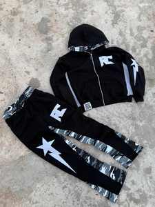 เสื้อฮู้ดดี้ทรงหลวมสไตล์วินเทจ ลวดลายปักแบบทำเก่า ล้างสีแบบแอซิด ผลิตตามสั่ง (OEM) สำหรับผู้ชาย - Product Image 2