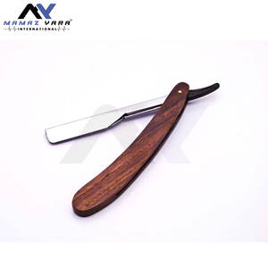 Maquinilla de afeitar recta personalizable de calidad superior, uso Personal profesional, hoja de acero inoxidable, Natural mango de madera, herramienta de afeitado - Product Image 4