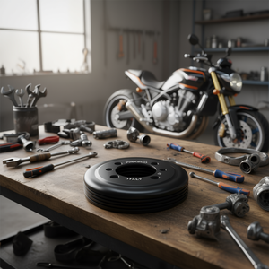 ชุดเบรกดรัมมอเตอร์ไซค์ 8 ล้อ ไฮเบรก ดรัมเบรกหน้าแบบเปลือย - Product Image 3