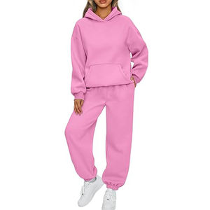 Dessin Élastique Plus Size Blank Hoodie and Jogger Sweat pantalon Set Sweat suit Jogging Oversized Suit Oversized - Product Image 1