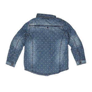Camisa de Mezclilla de Manga Larga para Niños - Azul - Product Image 2
