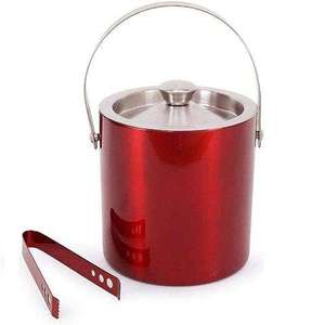 Modern Chrome Finished Custom Beer Ice <b>Bucket</b> Stainless Steel Ice <b>Bucket</b> for Beer <b>Cooling</b> Usage Bottle Chiller With Tong - Product Image 3