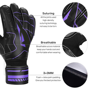 Vente en gros Gants de football professionnels respirants Entraînement Football Meilleur gardien de but Gants en latex Cuir de vachette - Product Image 5