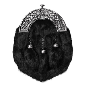 Professionnel 100% fourrure de lapin Sporran All-Color Scottish Kilt Bag Dernier style décontracté avec glands-Vente en gros du fabricant - Product Image 1