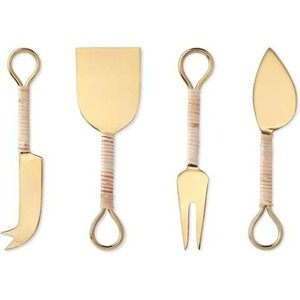 Nouveau jeu de serveur de fromage poignée en émail résine colorée ensemble de fromage argenté nouvel ensemble de serveur de conception de doublure - Product Image 5