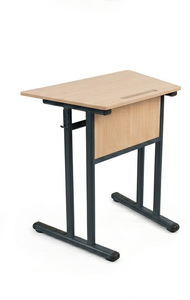 School <b>Desk</b> Melamine Particle Board Metal Frame Single Student Table Durable Classroom Furniture For Education Use Wholesale - Product Image 2