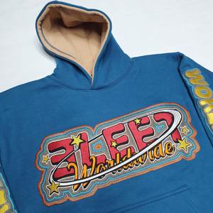 Sudadera con capucha ajustada de algodón personalizada para hombre estilo callejero con diseño bordado disponible en todos los colores y tamaños para el invierno - Product Image 2