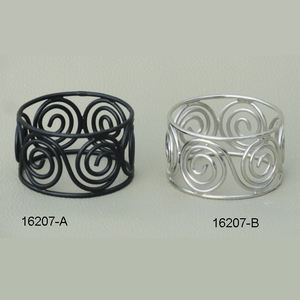 Rond de serviette de vélo en fer forgé, Rond de serviette en métal - Product Image 3