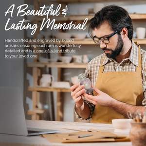 Urne souvenir de bébé rose-Bébé pour bébé fille avec boîte et sac-Petite urne rose pour enfants Urne ours en peluche fabriquée à la main - Product Image 4