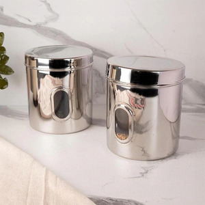 Multipurpose Stainless Steel Storage <b>Jar</b> Elegant and Practical Stainless Steel Storage <b>Jar</b> with Secure Lid - Product Image 2