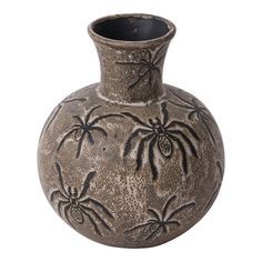 Tendance Aluminium Souriant Visage Fleur Vase Blanc Automne Halloween Fête Décoration Plantes Artificielles En Vrac Artisanat Accents - Product Image 6