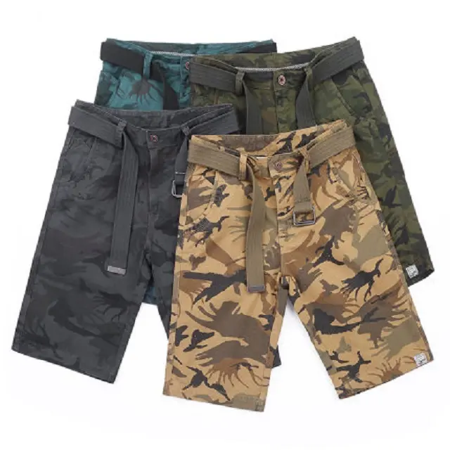 Multi Color Camo Shorts Tactical Casual Short Jeans Camouflage Men's Cargo Shorts Men Short Pants