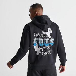 Sweat à capuche d'hiver pour homme 100% coton Impression numérique Coupe-vent Pull avec poche Avec logo personnalisé et haute qualité - Product Image 4