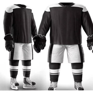 Uniforme de hockey sur glace sur mesure OEM de haute qualité, respirant, antibactérien, 100% polyester, nouvelle arrivée - Product Image 4