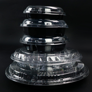 Bandejas y platos desechables de 12 pulgadas, <span class=keywords><strong>6</strong></span> compartimentos, bandeja de comida de plástico, bandeja redonda de plástico para servir, <span class=keywords><strong>6</strong></span> secciones, bandeja redonda de plástico para servir - Product Image 5