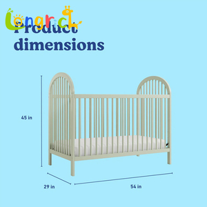 Convertible Baby Crib Can Be Converted Into a Children's <strong>Bed</strong> <strong>and</strong> a Bunk <strong>Bed</strong> <strong>with</strong> 3 Adjustable <strong>Mattress</strong> Heights - Product Image 2