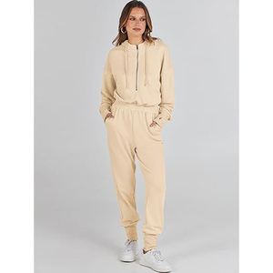 ที่กําหนดเองคู่กีฬาฤดูหนาวว่างเปล่าJogger U NisexธรรมดาHoody 2ชิ้นผู้หญิงผ้าฝ้ายธรรมดาเหงื่อสูทขนแกะTracksuit - Product Image 6