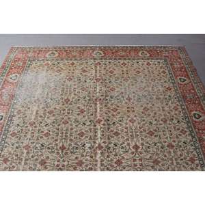 0.6x10.5 ft Vintage Turkish Rug, <b>Runner</b> Rug, <b>Red</b> Wool Rug - Product Image 4