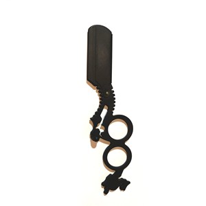 2024 gran oferta Unisex mango de inserción de doble dedo borde recto maquinilla de afeitar de peluquero personalizable salón de afeitar cuerpo de barba desechable - Product Image 5