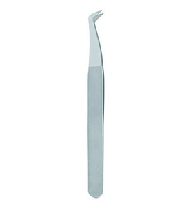 Juego de Pinzas Profesionales de Acero Inoxidable para Extensión de Pestañas con Punta Antiestática de 90 Grados, Textura Suave, Herramienta para Volumen de Pestañas - Product Image 3