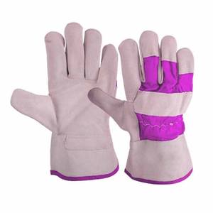 Guantes de Trabajo de Cuero de Grano Vacuno Industriales Resistentes, con Logotipo Personalizado de Nuevo Diseño, Guantes Canadienses Resistentes al Calor para Trabajadores, Venta al por Mayor - Product Image 4