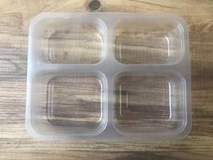 High Quality Hot Sale Strong Disposable 4 <b>Divided</b> Film-Coverable PP <b>Plastic</b> Packaging Box Fresh and Frozen Food Sealable Tray - Product Image 5