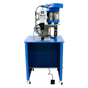 Macchina semiautomatica a occhielli nuova condizione con alimentatore a vibrazione per telone in <span class=keywords><strong>cartone</strong></span> tessuto tessile - Product Image 1