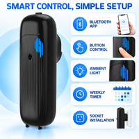 Diffuseur de parfum compact 2W à brancher, 100 ml, avec application Bluetooth, lumière d'ambiance et couverture de 30 à 100 m³ pour les espaces commerciaux
