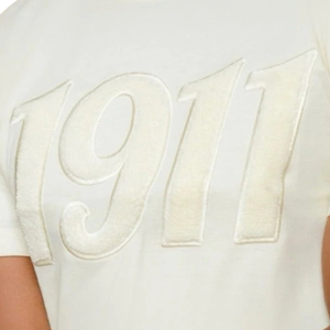 T-shirt en chenille solide en coton neutre à col rond KAP poids lourd vêtements de fraternité grecque T-shirt de style collégial propre - Product Image 5