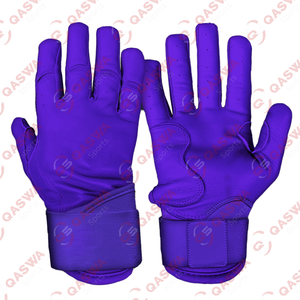 Guantes de bateo de béisbol y softbol para juegos de béisbol profesional Guantes de bateo de béisbol con correa ajustable de Color amarillo - Product Image 3