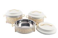 Chauffe-Plat de Luxe Tendance Écologique Personnalisable de Haute Qualité pour Traiteur et Fêtes, en Acier Inoxydable, à Gaz