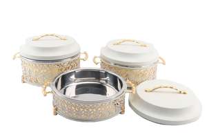 Trending Food Warmer Catering Party Luxury Chafing Dish Stainless Steel Latest Hot Food Server - Product Image 5