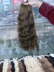 Extensions de cheveux naturels ondulés en vrac de 100g, prix de gros, cheveux humains vierges vietnamiens de qualité supérieure, toutes couleurs, 60 cm - Product Image 4