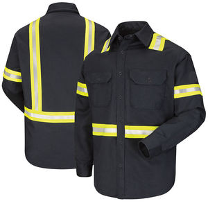 Chaqueta DE TRABAJO DE SEGURIDAD ligera y transpirable para hombre, abrigo protector de uniforme industrial de verano para exteriores - Product Image 5