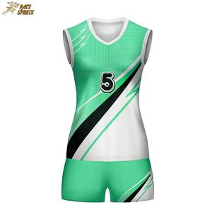 Ensemble d'uniformes de volley-ball pour femmes personnalisés Gilet sans manches imprimé par sublimation Vêtements de sport d'équipe en polyester respirants - Product Image 2