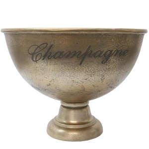 Porte-bouteille de seau à glace en métal avec poignées, décoration de table, Logo personnalisé et taille, maison moderne - Product Image 4