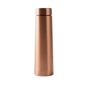 Bouteille d'eau portable en cuivre pur à 100 % de 1 L avec design personnalisé pour une utilisation en extérieur et à domicile, vente chaude en provenance d'Inde - Product Image 1