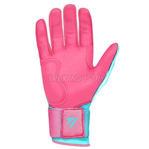 Guantes de bateo de béisbol estilo Bruce Bolt, diseño inspirado en lo profesional, sensación de cuero suave para control del bate y comodidad. - Product Image 2